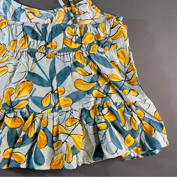 Anthropologie Yellow and Blue Floral Tank Top - Picture 9 of 11